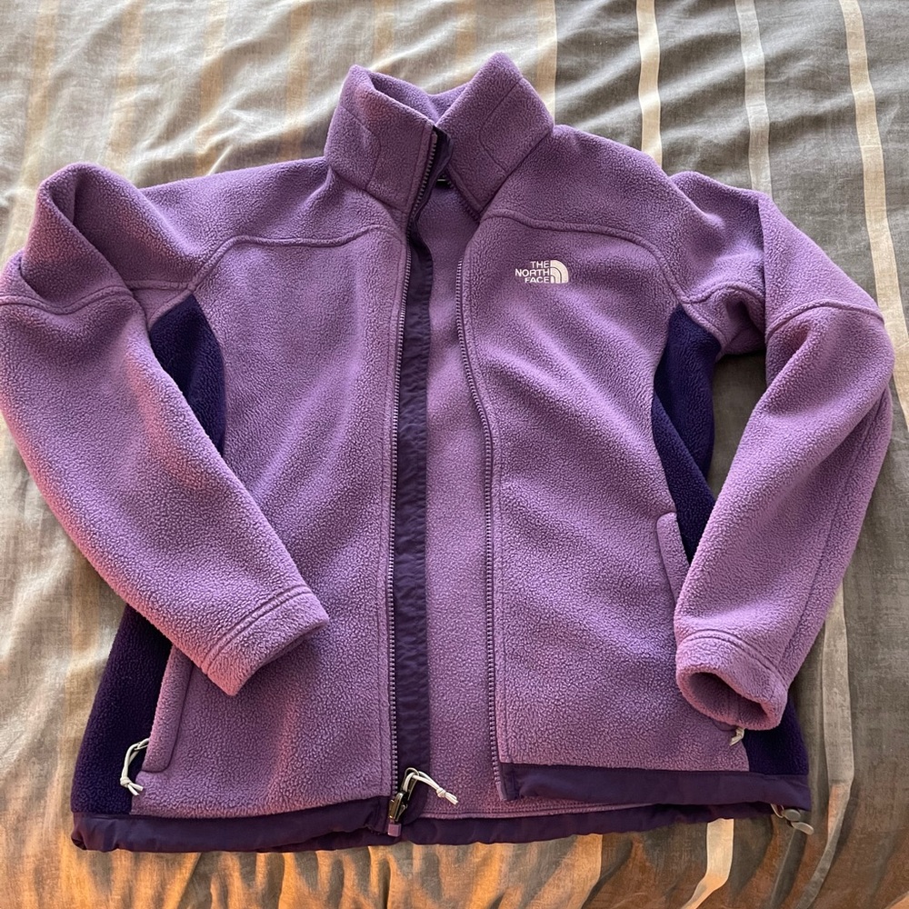The North Face, Size Small, Purple Zip Up Jacket